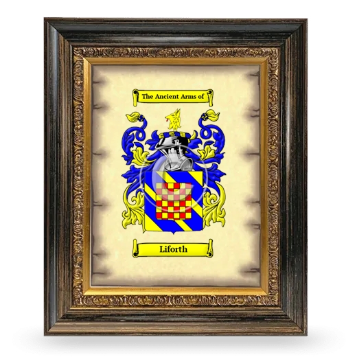 Liforth Coat of Arms Framed - Heirloom