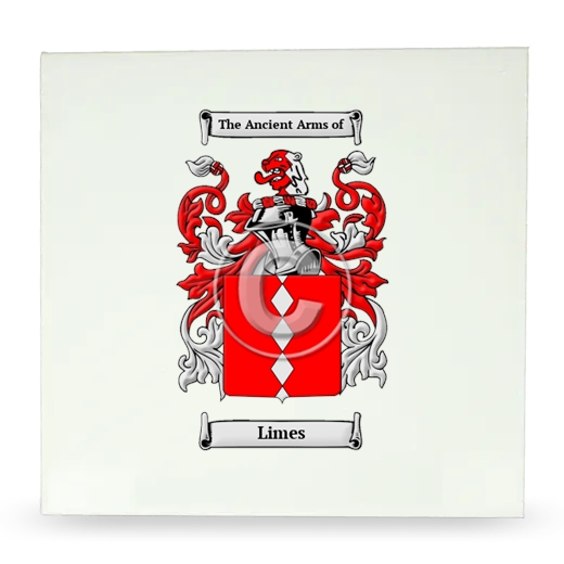 Limes Large Ceramic Tile with Coat of Arms