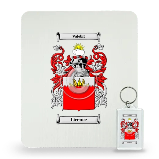 Licence Mouse Pad and Keychain Combo Package