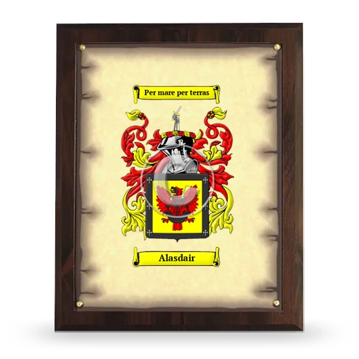 Alasdair Coat of Arms Plaque