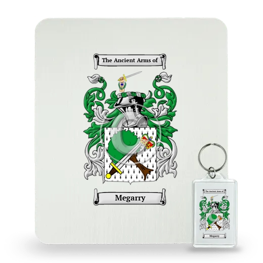 Megarry Mouse Pad and Keychain Combo Package