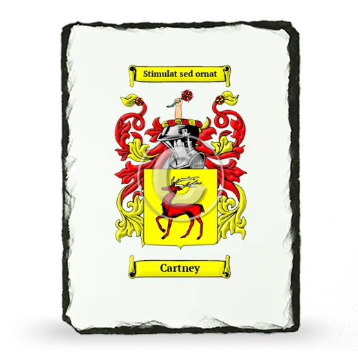 Cartney Coat of Arms Slate