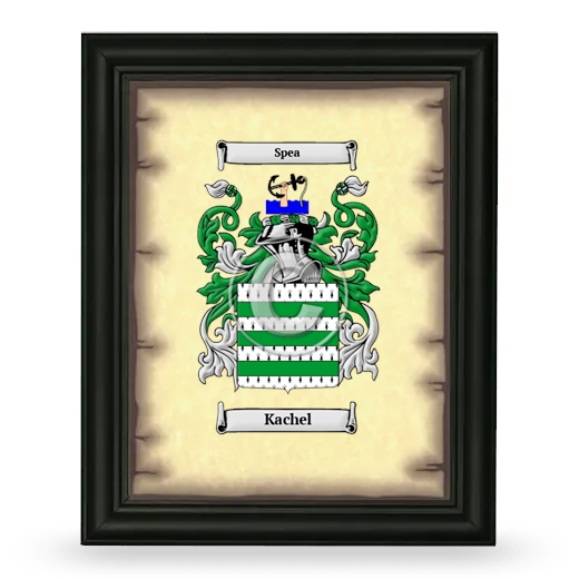 Kachel Coat of Arms Framed - Black