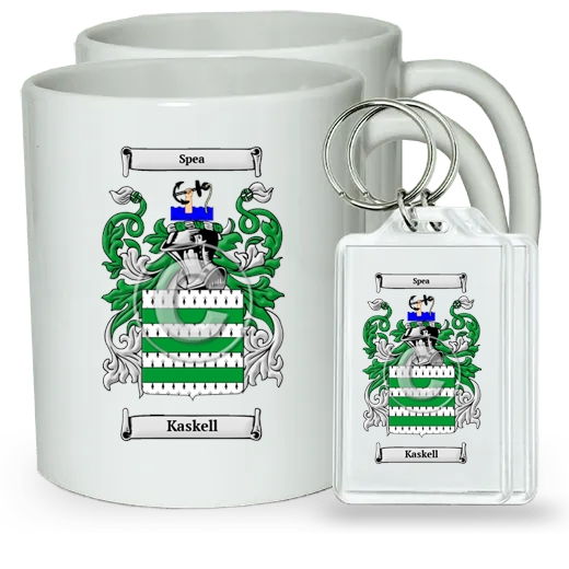 Kaskell Pair of Coffee Mugs and Pair of Keychains