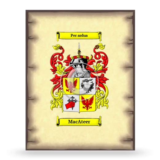 MacAteer Coat of Arms Print