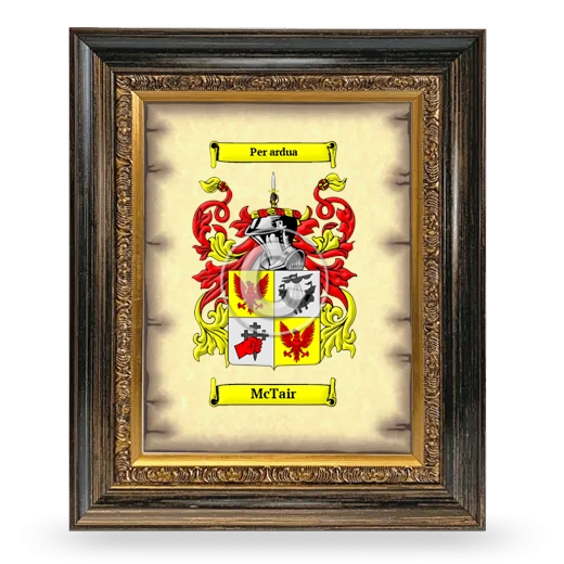 McTair Coat of Arms Framed - Heirloom