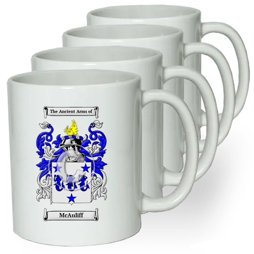 McAuliff Coffee mugs (set of four)