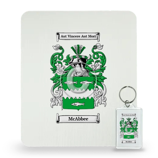 McAbbee Mouse Pad and Keychain Combo Package