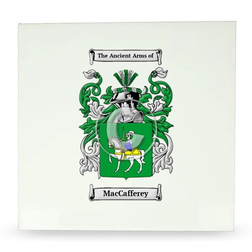 MacCafferey Large Ceramic Tile with Coat of Arms