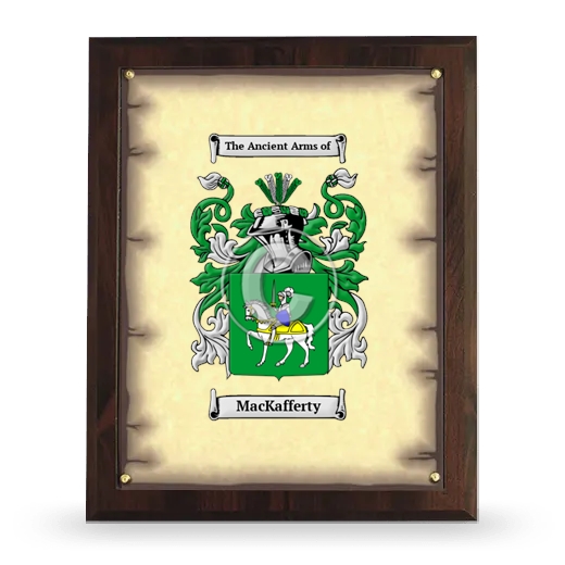 MacKafferty Coat of Arms Plaque