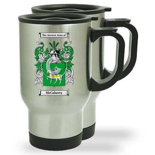 McCaherty Pair of Steel Travel Mugs