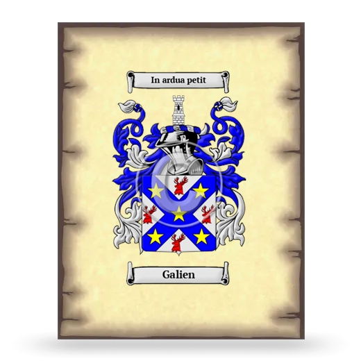 Galien Coat of Arms Print