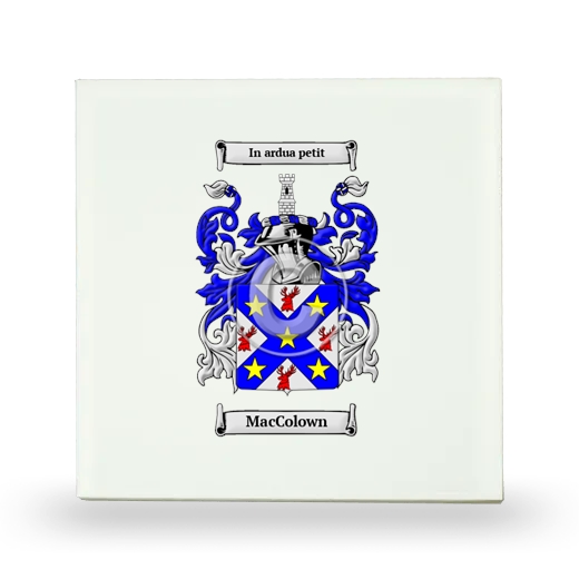 MacColown Small Ceramic Tile with Coat of Arms