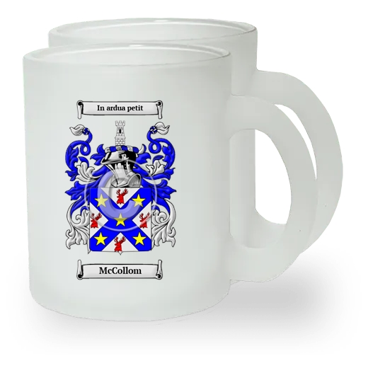 McCollom Pair of Frosted Glass Mugs