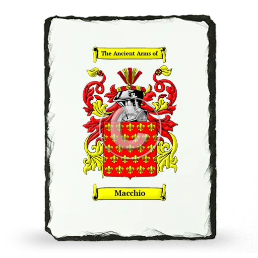 Macchio Coat of Arms Slate