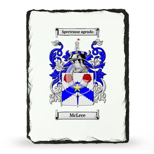 McLere Coat of Arms Slate