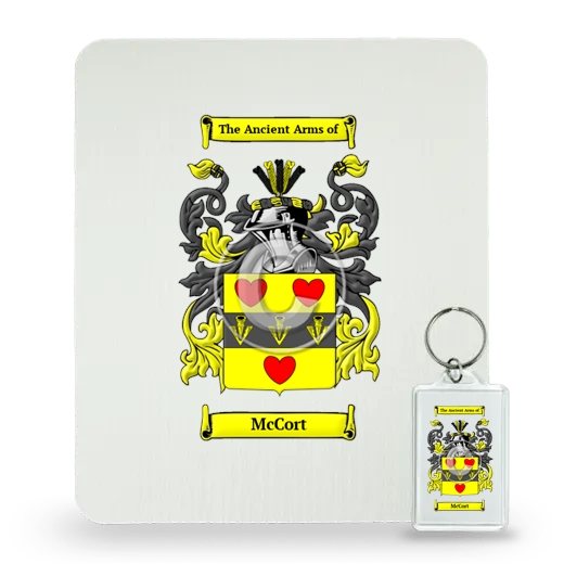 McCort Mouse Pad and Keychain Combo Package