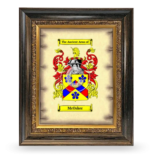 McOsker Coat of Arms Framed - Heirloom