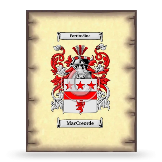 MacCreorde Coat of Arms Print