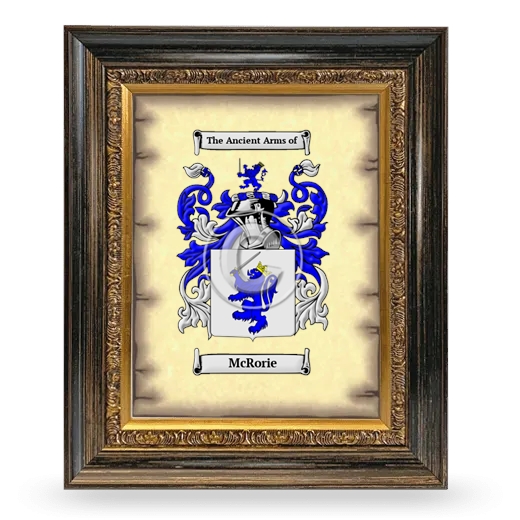 McRorie Coat of Arms Framed - Heirloom