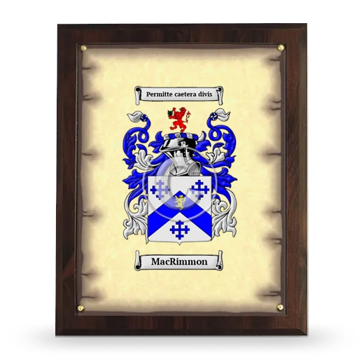 MacRimmon Coat of Arms Plaque