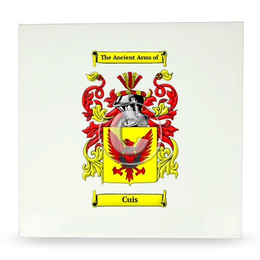 Cuis Large Ceramic Tile with Coat of Arms