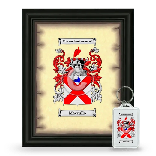 Maccullo Framed Coat of Arms and Keychain - Black