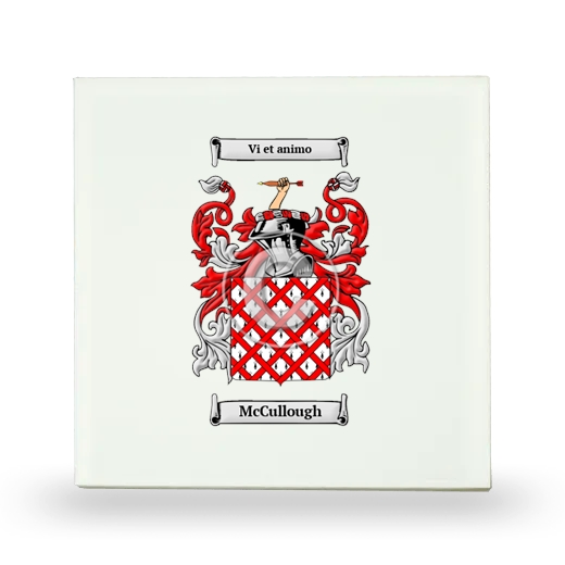 McCullough Small Ceramic Tile with Coat of Arms