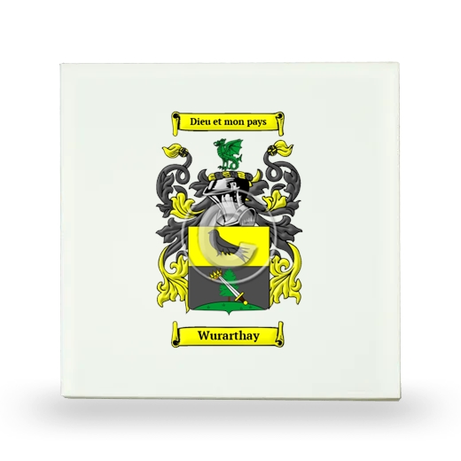 Wurarthay Small Ceramic Tile with Coat of Arms