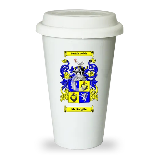 McDoogile Ceramic Tumbler with Lid