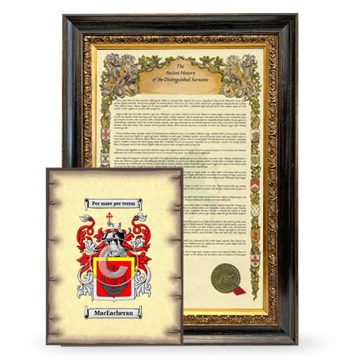 MacEacheran Framed History and Coat of Arms Print - Heirloom