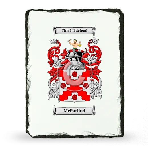 McParlind Coat of Arms Slate