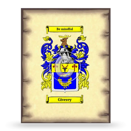 Giverey Coat of Arms Print