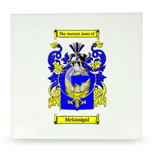 McGonigal Large Ceramic Tile with Coat of Arms