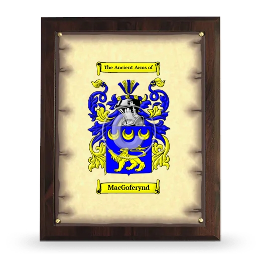 MacGoferynd Coat of Arms Plaque
