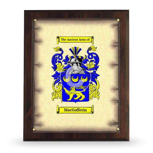 MacGofferin Coat of Arms Plaque