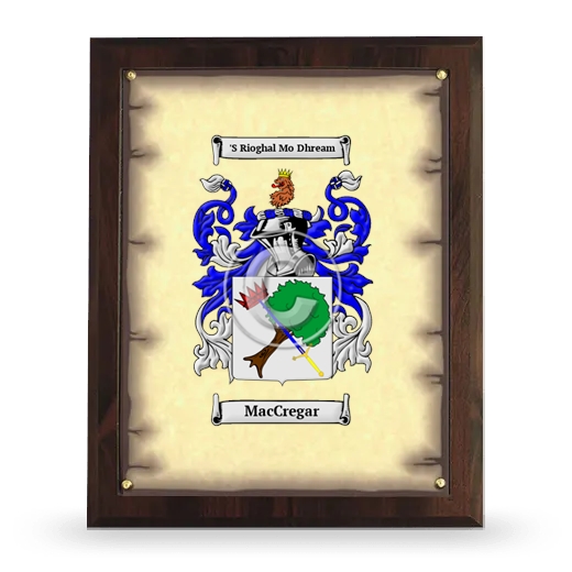 MacCregar Coat of Arms Plaque