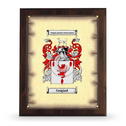 Guigind Coat of Arms Plaque