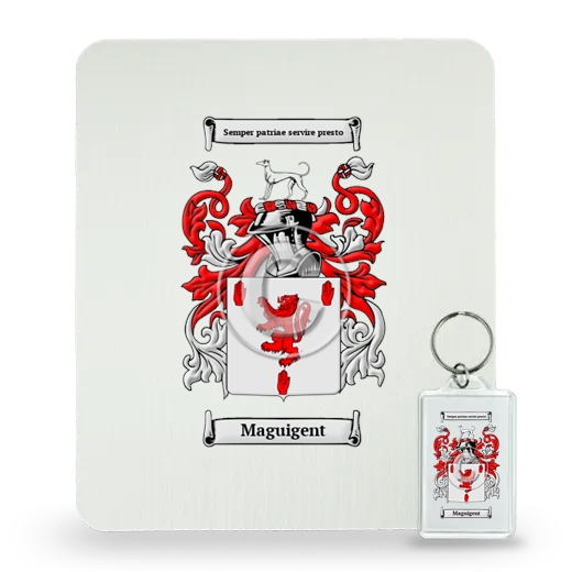 Maguigent Mouse Pad and Keychain Combo Package