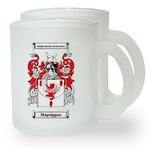 Maguiggan Pair of Frosted Glass Mugs