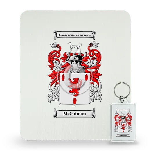 McGuiman Mouse Pad and Keychain Combo Package