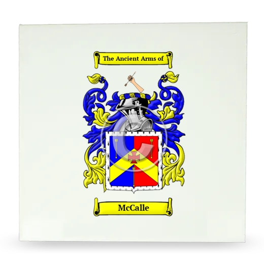 McCalle Large Ceramic Tile with Coat of Arms