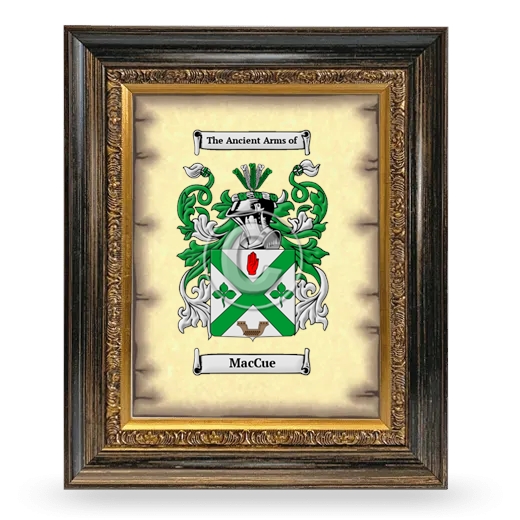 MacCue Coat of Arms Framed - Heirloom