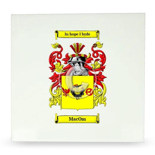 MacOm Large Ceramic Tile with Coat of Arms