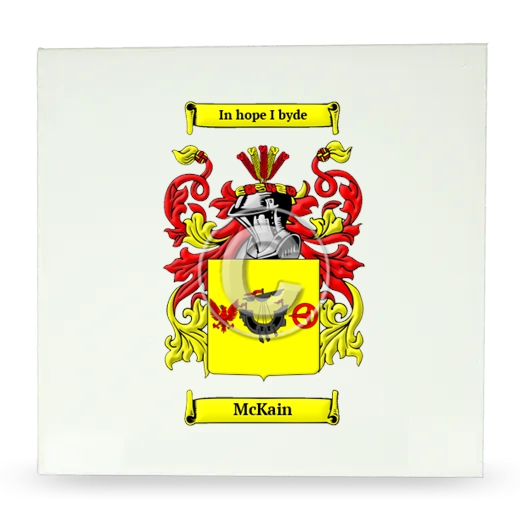 McKain Large Ceramic Tile with Coat of Arms