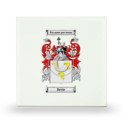 Revie Small Ceramic Tile with Coat of Arms