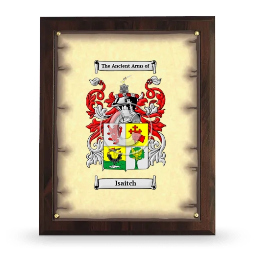 Isaitch Coat of Arms Plaque