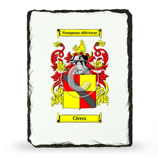 Civers Coat of Arms Slate