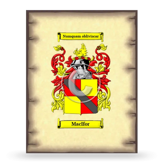 MacIfor Coat of Arms Print