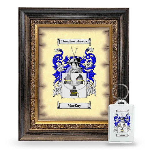 MacKay Framed Coat of Arms and Keychain - Heirloom